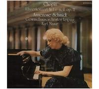 Frédéric Chopin - Annerose Schmidt, Gewandhausorchester Leipzig, Kurt Masur - Klavierkonzert Nr. 1 E-moll Op. 11 - ETERNA - 8 27 897