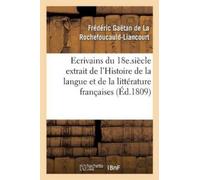 Frédéric G La R Esprit des écrivains du 18e. siècle Histoire de la l (Tascabile)