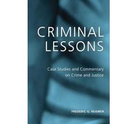 Frederic G. Reamer Criminal Lessons (Copertina rigida)