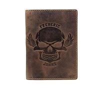 Frédéric&Johns ® - Portafoglio vintage in vera pelle con RFID