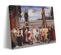 Frederic Leighton Cimabue Celebrated Madonna Is Carried in Procession Through The Streets of Florence Poster Stampa fotografica artistica su tela decorativa per la casa camera da letto moderna Decori