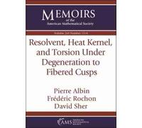 Frederic Rochon P Resolvent, Heat Kernel, and Torsion Under Degener (Tascabile)