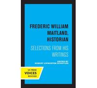 Frederic William Maitland Frederic William Maitland, Historian (Tascabile)