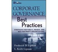 Frederick D. Lipman L.Keith L Corporate Governance Best Prac (Copertina rigida)