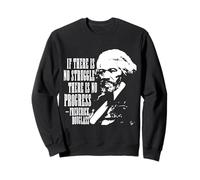 Frederick Douglas citazione di progresso e lotta Felpa
