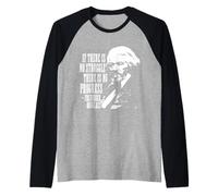 Frederick Douglas citazione di progresso e lotta Maglia con Maniche Raglan