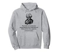 Frederick Douglass I Limiti dei tiranni Uomo Donna Regalo Felpa con Cappuccio