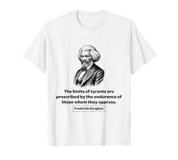 Frederick Douglass I Limiti dei tiranni Uomo Donna Regalo Maglietta