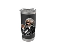 Frederick Douglass Pugno di potere Frederick Douglass Bicchiere termico in acciaio inox doppia parete