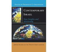 Frederick E. Greenspahn Contemporary Israel (Tascabile)