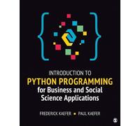 Frederick Kaefe Introduction to Python Programming for Business and (Tascabile)