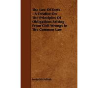 Frederick Pollo The Law Of Torts - A Treatise On The Principles Of O (Tascabile)
