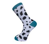 Frederick Thomas Cane Dalmata Nero e Bianco Stampa Spotty Uomo Cotone Calzini