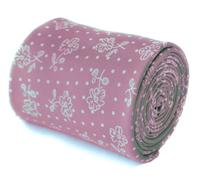 Frederick Thomas Cotone Firmato Uomo Cravatta - Scuro Dusty Rosa - Floreale /