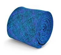 Frederick Thomas Cotone Firmato Cravatta da Uomo - Viola & Blu - Quadri