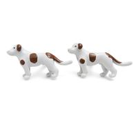 Frederick Thomas Design Bianco E Marrone Pois Cane Gemelli Men-S Particolare