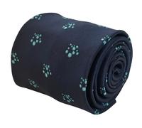 Frederick Thomas Designer Blu Navy Cravatta Con Bolle Bizzarro Acquatici Desi