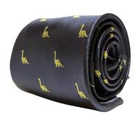 Frederick Thomas Designer Cravatta da Uomo - Scuro Blu Navy - Diplodocus