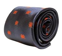 Frederick Thomas Designer Cravatta da Uomo - Scuro Blu Navy - Rosso Drago
