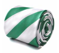 Frederick Thomas Designer Uomo Cravatta - Verde Smeraldo e Bianco - Repp Club