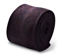 Frederick Thomas Designer Lana Tweed Uomo Cravatta - Scuro Blu Navy & Arancione