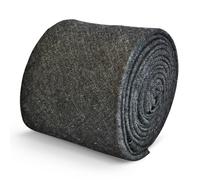 Frederick Thomas Designer Lino Uomo Cravatta - Grigio Scuro - Skinny