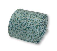 Frederick Thomas Designer Luce Celeste Uomo Cotone Cravatta & Ditsy Giallo Fiori