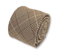 Frederick Thomas Designer Luce Fulvo Marrone Prince Of Galles Quadri Uomo Cotone