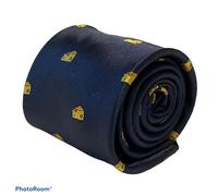 Frederick Thomas Designer Men-S Cravatta Blu Scuro Cheddar Cheese Mouse Bizzarro