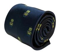 Frederick Thomas Designer Men-S Cravatta Blu Scuro Navy Robot Bizzarro Design