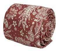 Frederick Thomas Designer Rosa Corallo Paisley Uomo Cotone Cravatta