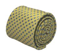 Frederick Thomas Designer Uomo Cravatta Pallido Limone Pastello Giallo Luce Blu