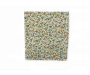 Frederick Thomas Ditsy Arancione, Blu E Turchese Floreale Stampa Tasca Quadrato