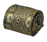 Frederick Thomas D'Oro Beige Floreale William Morris Libertà Stile Uomo Vincolo
