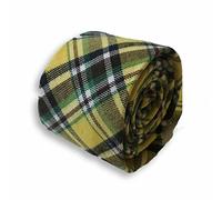 Frederick Thomas Giallo e Verde Tweed Stile Cotone Cravatta da Uomo