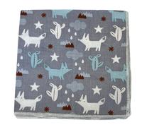 Frederick Thomas Luce Pallido Grigio Scion Stile Fox Stampa Cotone Tasca Square