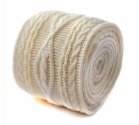Frederick Thomas Maglia Seta Cravatta da Uomo - Avorio Crema - Cavo Tinta Skinny