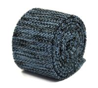 Frederick Thomas Maglia Seta Uomo Cravatta - Luce Blu Cielo & Nero Puntinato