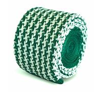 Frederick Thomas Maglia Seta Cravatta da Uomo - Verde Smeraldo e Bianco - Pied