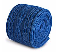 Frederick Thomas Maglia Seta Uomo Cravatta - Blu Reale - Cavo Tinta Unita Skinny