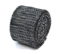 Frederick Thomas Maglia Seta Uomo Cravatta - Grigio Argento - Puntinato