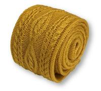 Frederick Thomas Maglia Seta Uomo Cravatta - Oro Giallo Senape - Cavo Tinta