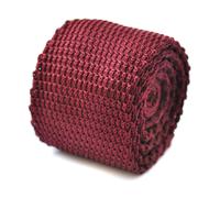 Frederick Thomas Maglia Uomo Cravatta E Tasca Quadrato Set - Granata Burgundy