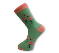 Frederick Thomas Rosa E Turchese Fenicottero Design Uomo Cotone Calzini Novità