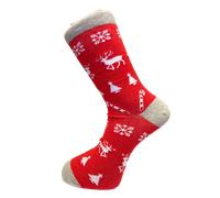 Frederick Thomas Rosso Renna Natale Men-S Cotone Calzini Rumoroso