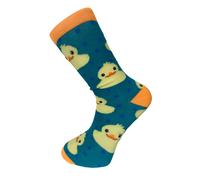 Frederick Thomas Turchese Uomo Cotone Calzini con Giallo Gomma Anatra Design