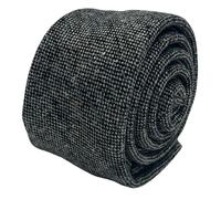 Frederick Thomas Uomo Lana Tweed Cravatta Grigio Multicolore Macchie Puntinato