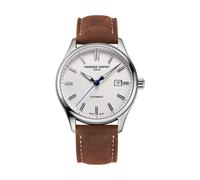 Frederique Constant Classics Index Automatic FC-303NS5B6 Men's Watch - Silver Dial, Brown Leather Strap