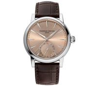 Frederique Constant Manufacture Classic Date FC-706SAL3H6 - Salmon Dial, Stainless Steel Case, Brown Leather Strap