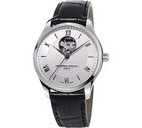 Frederique Constant Orologio analogico automatico da uomo con cinturino in pelle FC-310MS5B6, argento/nero, Cinghia